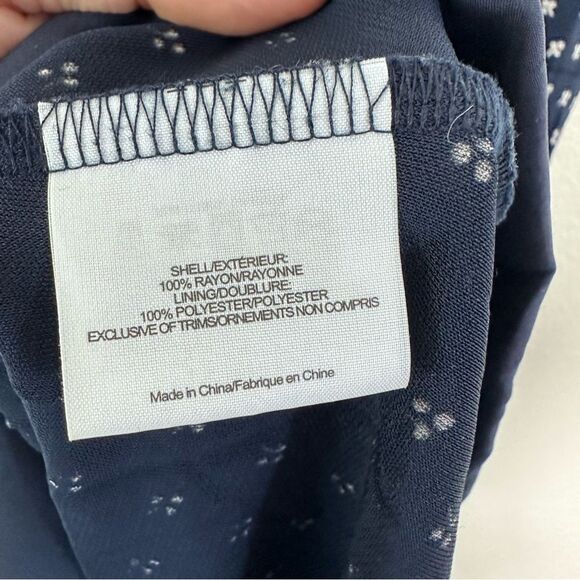 Tory Burch Navy Blue Patterned Women's Dress Size M - Picture 8 of 8